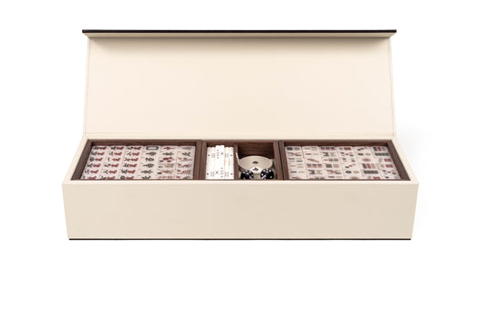 Pinetti Leather-covered Mahjong Game Set | Exquisite Craftsmanship | Premium Leather Cover | Classic Mahjong Tiles | Ideal for Leisure and Entertainment | Explore a Range of Luxury Home Accessories at 2Jour Concierge, #1 luxury high-end gift & lifestyle shop