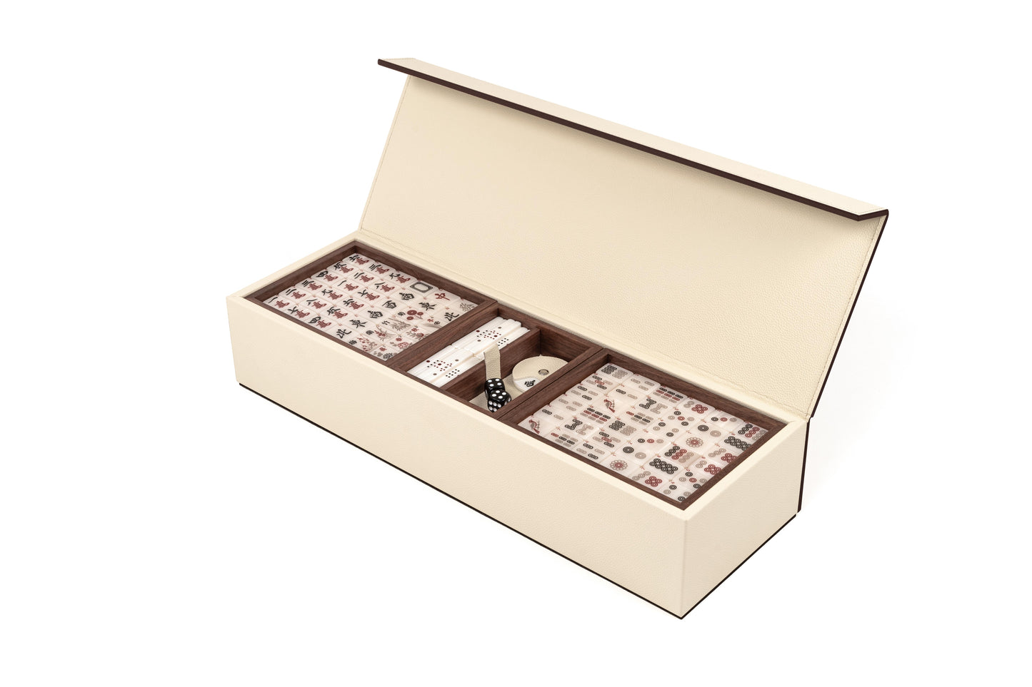 Pinetti Leather-covered Mahjong Game Set | Exquisite Craftsmanship | Premium Leather Cover | Classic Mahjong Tiles | Ideal for Leisure and Entertainment | Explore a Range of Luxury Home Accessories at 2Jour Concierge, #1 luxury high-end gift & lifestyle shop