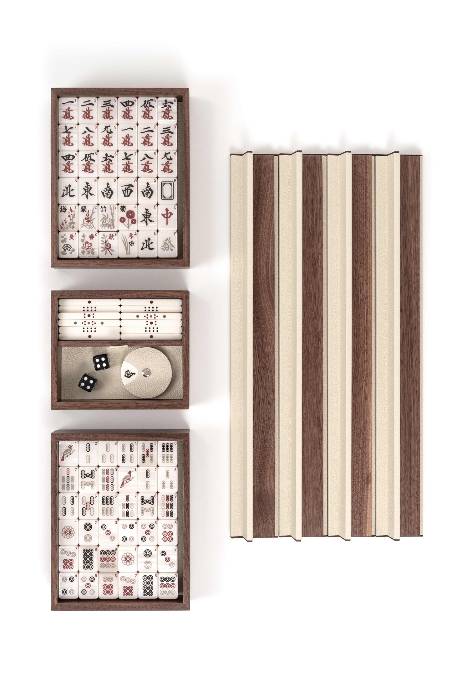 Pinetti Leather-covered Mahjong Game Set | Exquisite Craftsmanship | Premium Leather Cover | Classic Mahjong Tiles | Ideal for Leisure and Entertainment | Explore a Range of Luxury Home Accessories at 2Jour Concierge, #1 luxury high-end gift & lifestyle shop