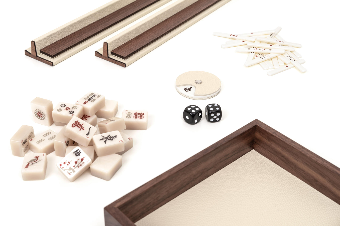 Pinetti Leather-covered Mahjong Game Set | Exquisite Craftsmanship | Premium Leather Cover | Classic Mahjong Tiles | Ideal for Leisure and Entertainment | Explore a Range of Luxury Home Accessories at 2Jour Concierge, #1 luxury high-end gift & lifestyle shop