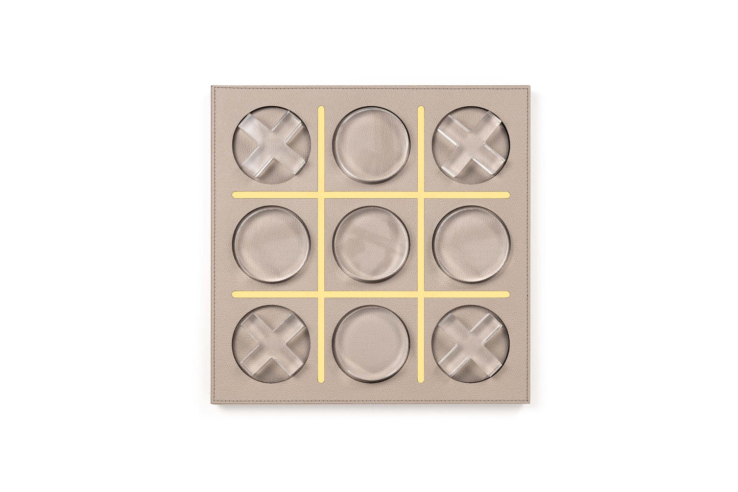 Pinetti Boston Wood and Leather Tic Tac Toe Set | Crafted with Fine Wood and Luxurious Leather | Elegant Design Adds Style to Any Setting | Perfect for Leisure and Entertainment | Explore a Range of Luxury Home Accessories at 2Jour Concierge, #1 luxury high-end gift & lifestyle shop