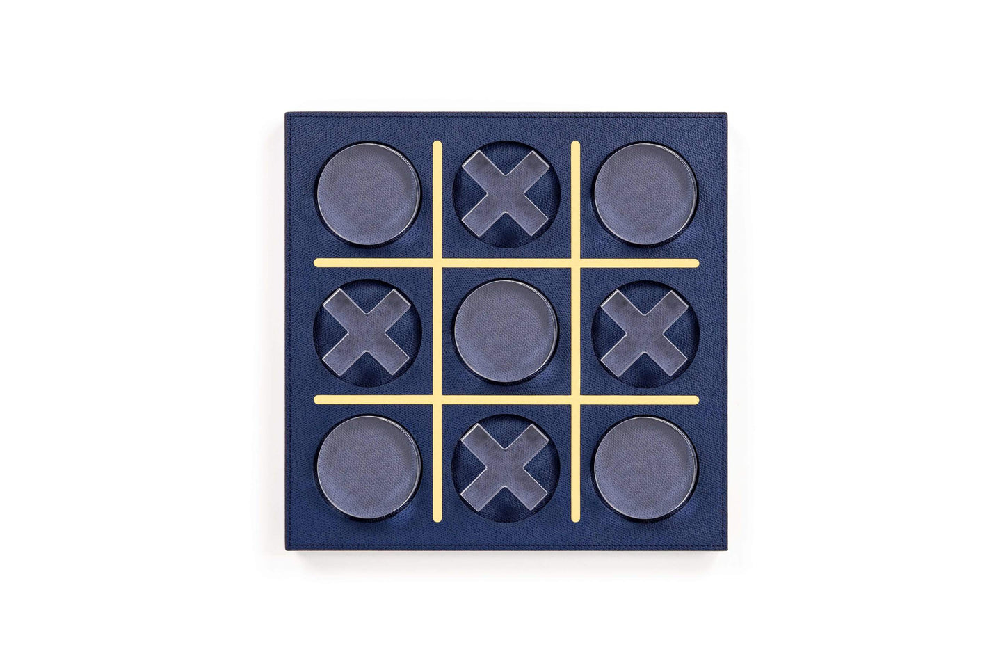 Pinetti Boston Wood and Leather Tic Tac Toe Set | Crafted with Fine Wood and Luxurious Leather | Elegant Design Adds Style to Any Setting | Perfect for Leisure and Entertainment | Explore a Range of Luxury Home Accessories at 2Jour Concierge, #1 luxury high-end gift & lifestyle shop