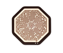 Jinn Octagonal Labyrinth Leather-Covered Game Set