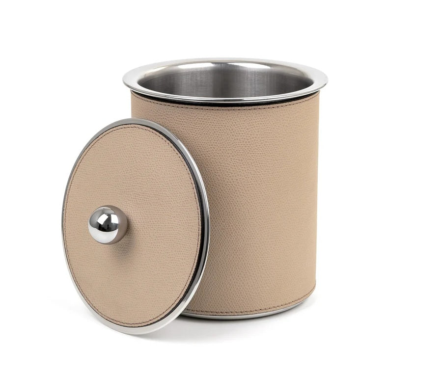 Axel Leather-Covered Steel Ice Bucket Big