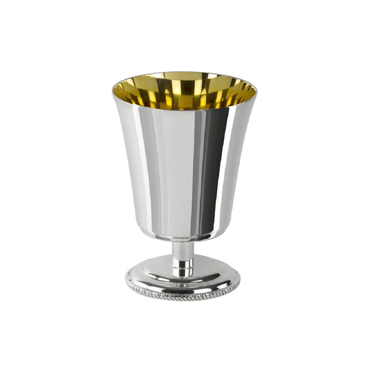 Zanetto Regina Anna | Tumbler: Silver-plated metal with gilded interior and smooth, shiny finish, designed for serving cocktails elegantly | Tableware & Drinkware / Tumblers | 2Jour Concierge, your luxury lifestyle shop