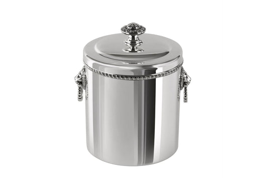 Zanetto Regina Anna | Thermic Ice Bucket: Silver-plated metal with insulated PMMA container and smooth, shiny finish, ideal for keeping ice chilled | Tableware & Serveware / Ice Buckets | 2Jour Concierge, your luxury lifestyle shop