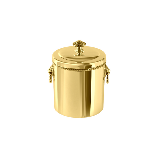 Zanetto Regina Anna | Thermic Ice Bucket: Gold-plated metal with insulated PMMA container and smooth, shiny finish, ideal for keeping ice chilled | Tableware & Serveware / Ice Buckets | 2Jour Concierge, your luxury lifestyle shop