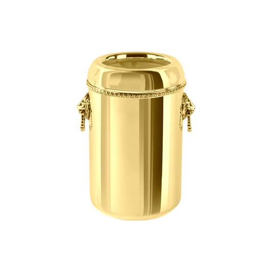 Zanetto Regina Anna | Glacette: Gold-plated metal with cold accumulator and smooth, shiny finish, designed for keeping bottles chilled | Tableware & Serveware / Wine & Champagne Accessories | 2Jour Concierge, your luxury lifestyle shop