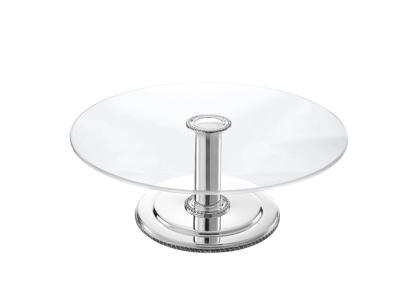 Zanetto Regina Anna | Cake Stand: Silver-plated metal with smooth & shiny finish, ideal for displaying cakes elegantly | Tableware & Serveware / Cake Stands | 2Jour Concierge, your luxury lifestyle shop