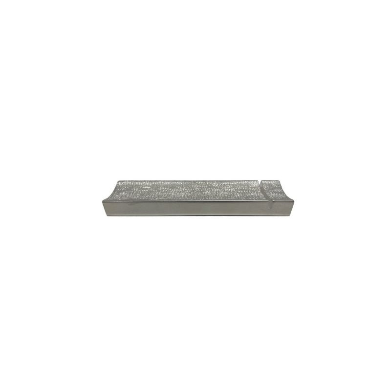 Zanetto New York Cutlery Rest | Cutlery Rest: Silver-plated metal rest with matte CANAPA texture, providing a refined perch for knives, forks and spoons | Tableware & Serveware / Table Accessories | 2Jour Concierge, your luxury lifestyle shop