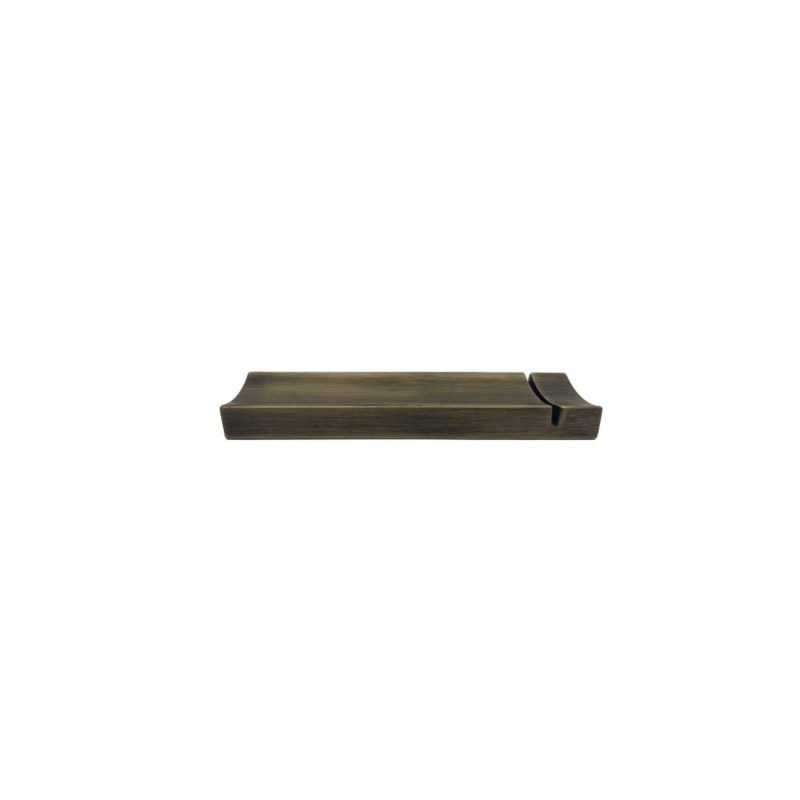 Zanetto New York Burnished Brass Cutlery Rest with Beeswax Coating and Smooth Matte Finish | Cutlery Rest: Burnished brass rest with beeswax coating and smooth matte finish, providing a refined perch for knives, forks and spoons | Tableware & Serveware / Table Accessories | 2Jour Concierge, your luxury lifestyle shop