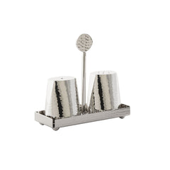Eyes Metal Salt & Pepper Shaker w Holder
