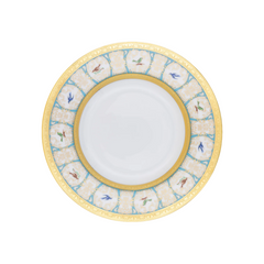 Bengalis Limoges Porcelain Rim Soup Plate