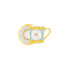 Bengalis Limoges Porcelain Coffee Cup & Saucer