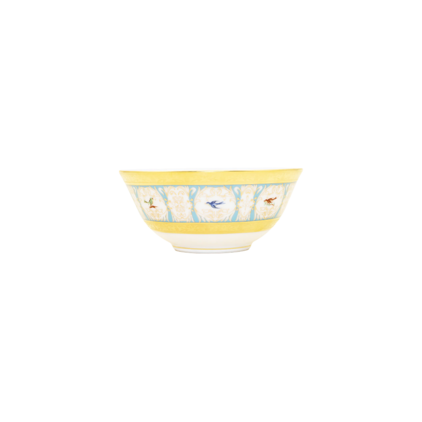 Robert Haviland & C. Parlon Bengalis | Chinese Rice Bowl: Fine Limoges porcelain with bird and turquoise scroll motif and smooth, glazed finish, perfect for rice, small servings, or side dishes | Tableware & Serveware / Bowls | 2Jour Concierge, your luxury lifestyle shop