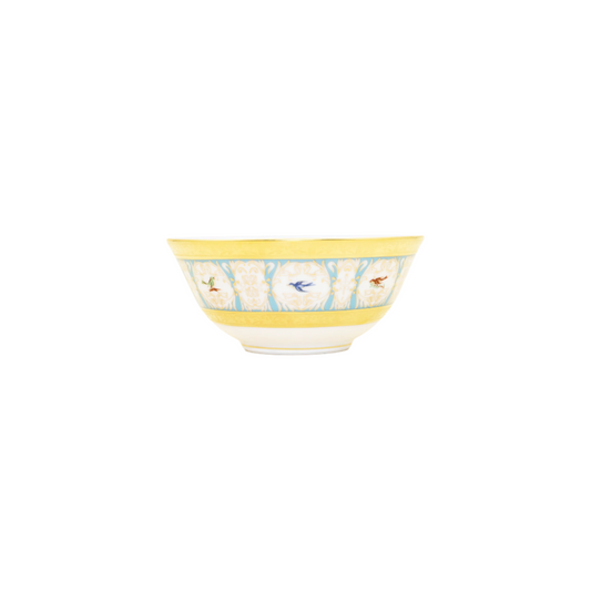 Robert Haviland & C. Parlon Bengalis | Chinese Rice Bowl: Fine Limoges porcelain with bird and turquoise scroll motif and smooth, glazed finish, perfect for rice, small servings, or side dishes | Tableware & Serveware / Bowls | 2Jour Concierge, your luxury lifestyle shop