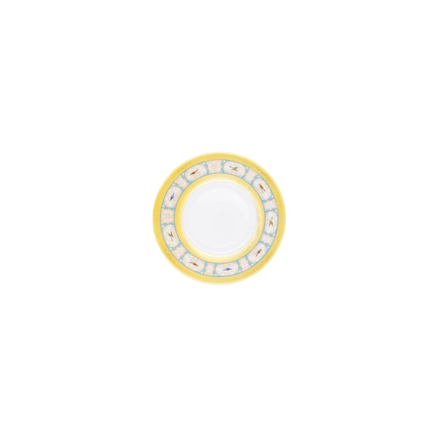 Robert Haviland & C. Parlon Bengalis | Fruit Saucer: Fine Limoges porcelain with bird and turquoise scroll motif and smooth, glazed finish, perfect for fruit, small desserts, or tasting portions | Tableware & Serveware / Bowls | 2Jour Concierge, your luxury lifestyle shop