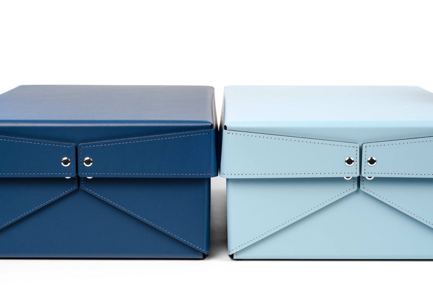 Pinetti Origami Regenerated Leather Folding Storage Box | Eco-friendly, washable, and resistant material | Can be opened flat for storage | Explore now at 2Jour Concierge, #1 luxury high-end gift & lifestyle shop