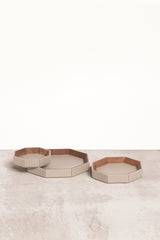 Coste Saddle Leather and Solid Walnut Valet Tray