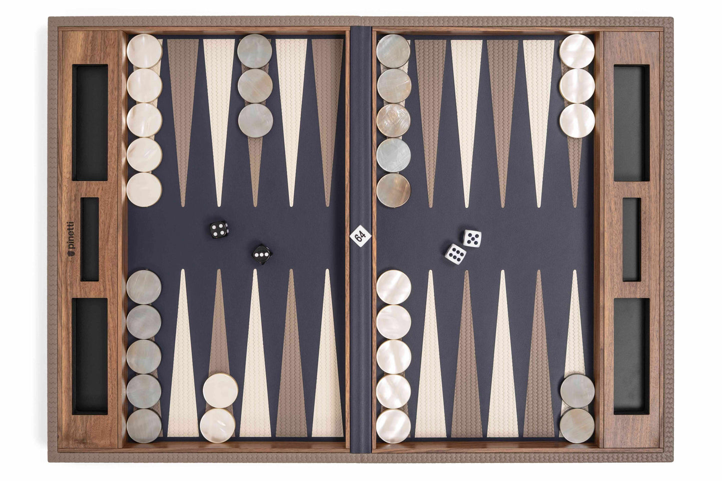 Pinetti Leather-Covered Walnut Wood Backgammon Game Set | Exquisite Craftsmanship | Premium Walnut Wood Construction | Elegant Leather Cover | Perfect for Leisure and Entertainment | Explore a Range of Luxury Home Accessories at 2Jour Concierge, #1 luxury high-end gift & lifestyle shop