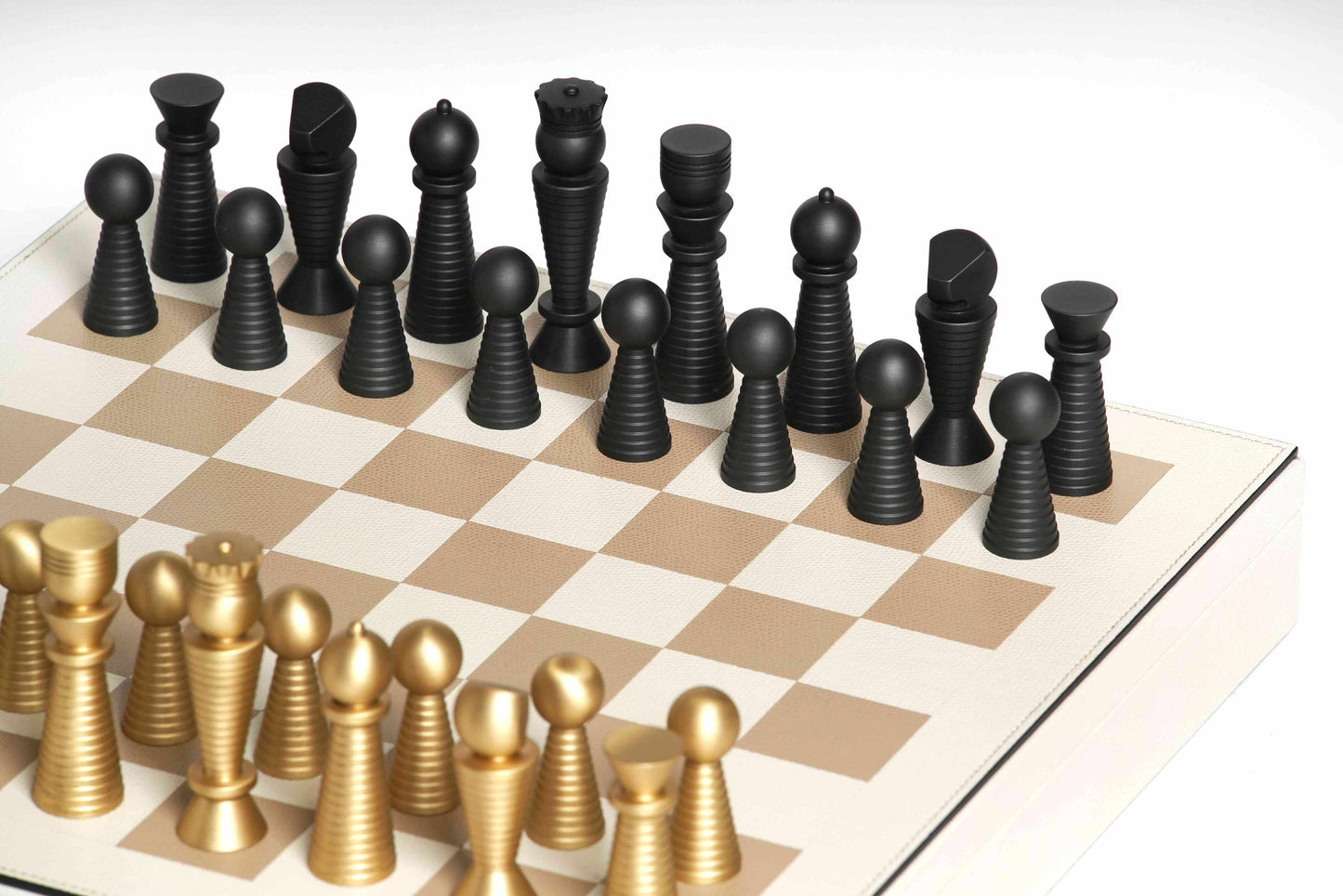 Pinetti Wood and Leather Chess and Checkers Game Board | Combines Classic Elegance with Modern Design | Crafted with Fine Wood and Luxurious Leather | Perfect for Leisure and Entertainment | Explore a Range of Luxury Home Accessories at 2Jour Concierge, #1 luxury high-end gift & lifestyle shop