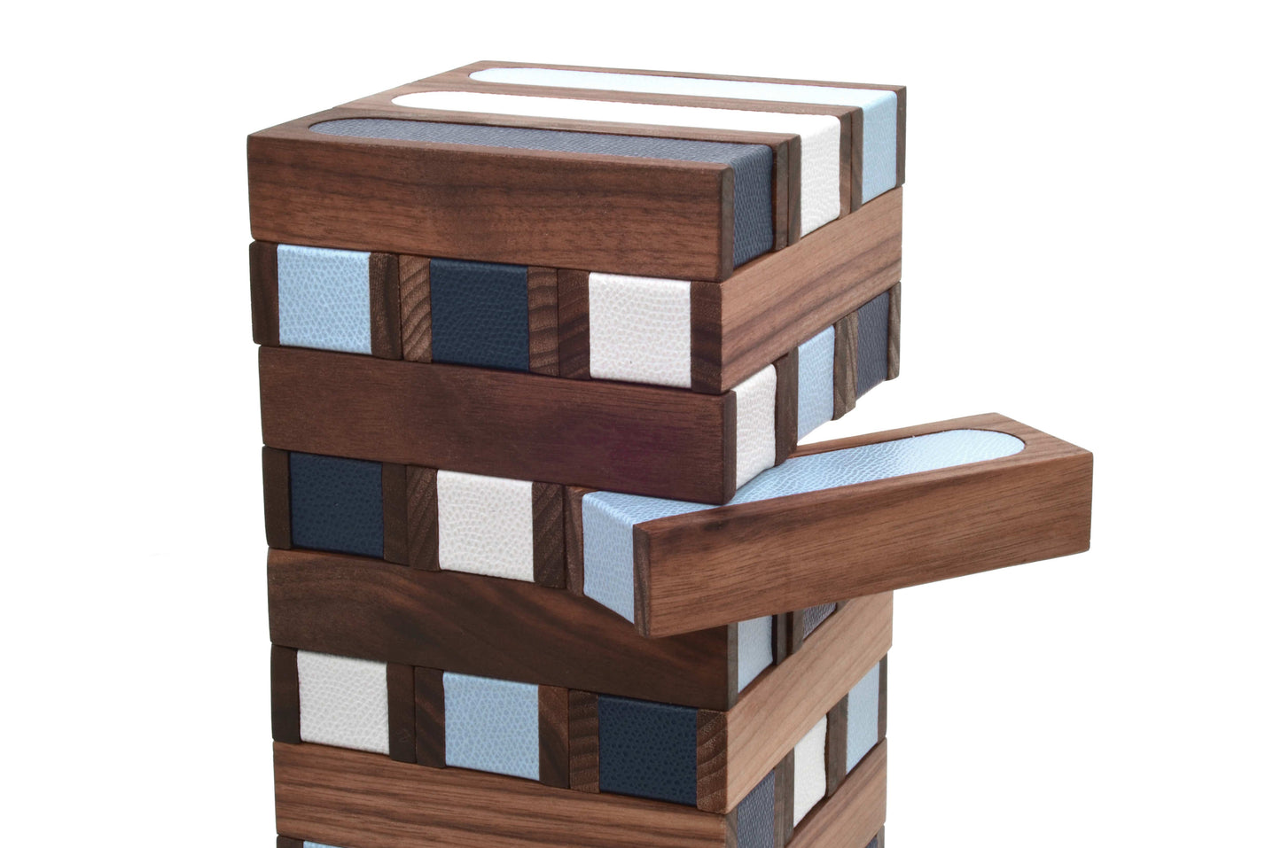 Pinetti Wood and Leather Pisa Tower Board Game Box | Elegant Combination of Wood and Leather | Perfect for Storing Board Games | Adds a Touch of Luxury to Your Gaming Experience | Explore a Range of Luxury Home Accessories at 2Jour Concierge, #1 luxury high-end gift & lifestyle shop