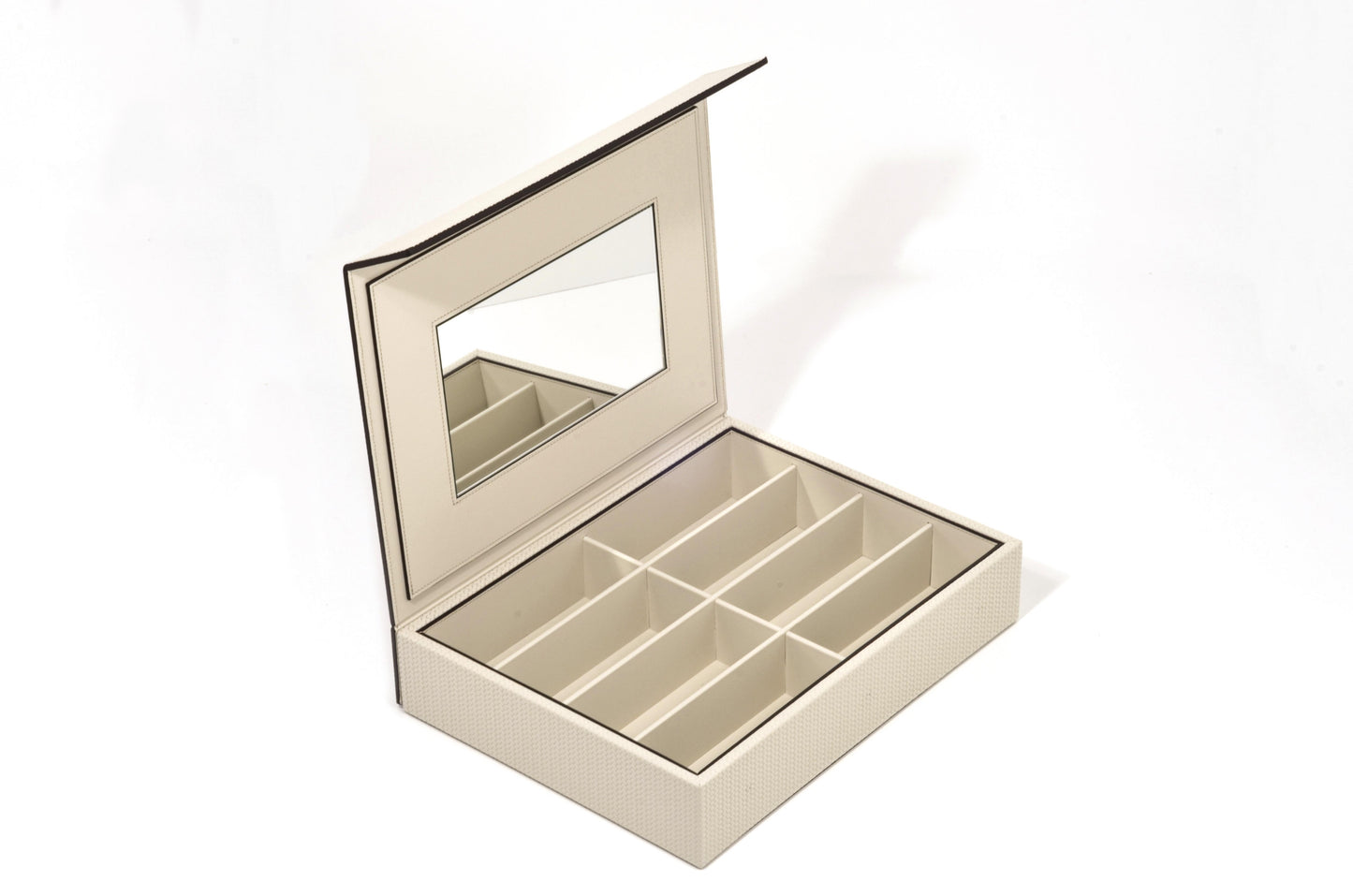 Pinetti Leather-Covered Wood Glasses & Eyeglasses Holder | Stylish Eyewear Organizer, Elegant Display & Gift Items | 2Jour Concierge, #1 luxury high-end gift & lifestyle shop