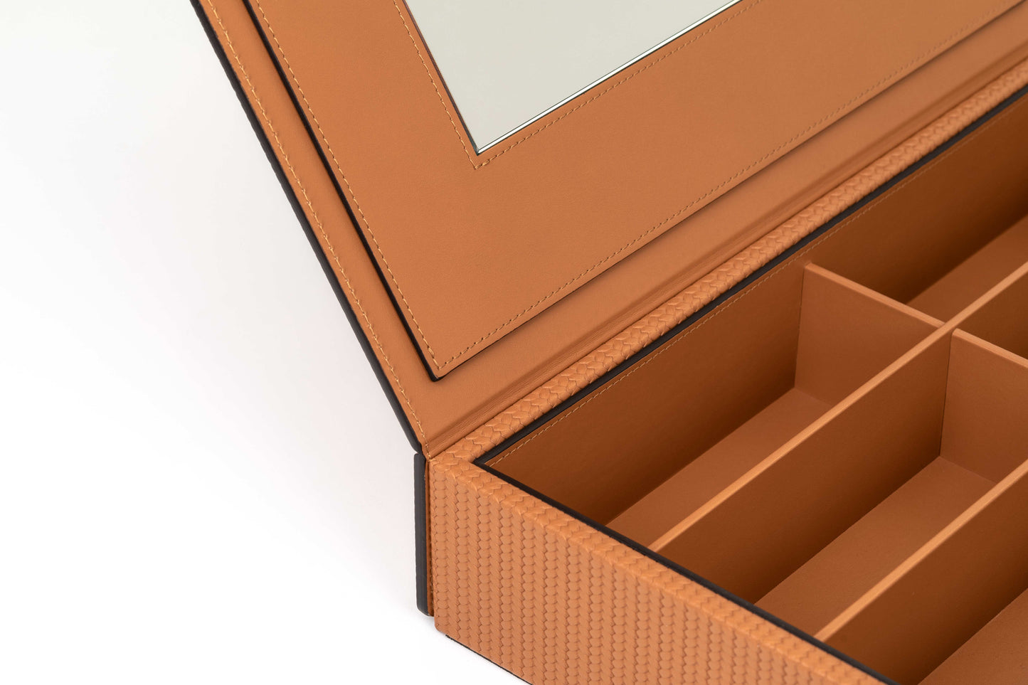Pinetti Leather-Covered Wood Glasses & Eyeglasses Holder | Stylish Eyewear Organizer, Elegant Display & Gift Items | 2Jour Concierge, #1 luxury high-end gift & lifestyle shop