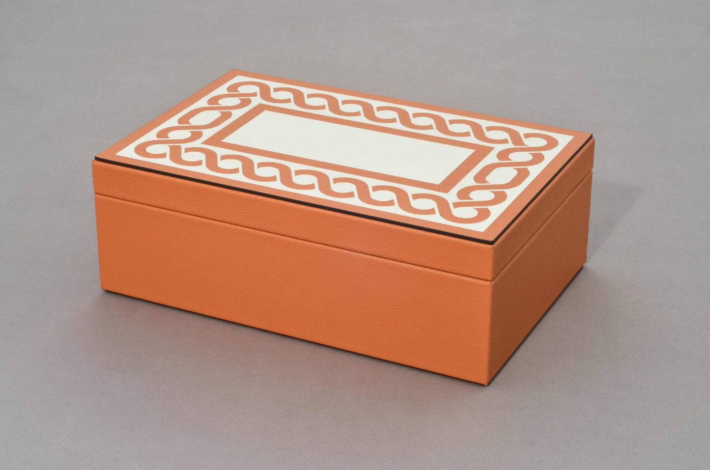 Pinetti Roma Leather-Covered Wood Jewellery Box with Inlaid Lid | Stylish Jewelry Storage, Elegant Organizer & Gift Items | 2Jour Concierge, #1 luxury high-end gift & lifestyle shop