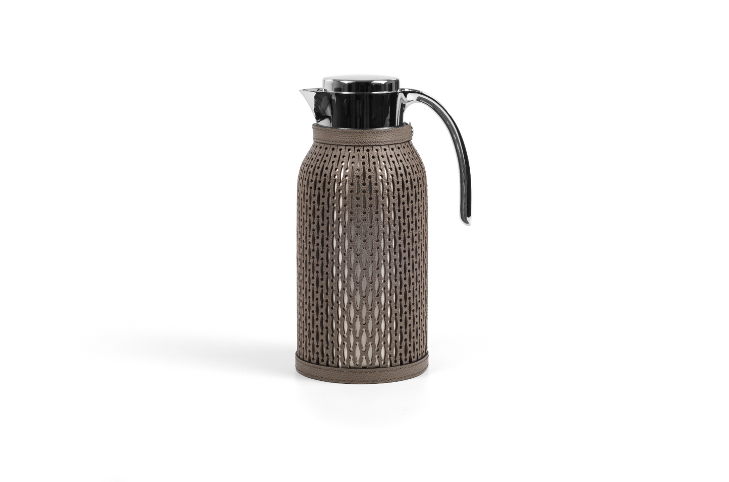 Diana Thermal Carafe by Pinetti | Steel carafe with removable leather cover. Keeps liquids hot for 6 hours and cold for 24 hours. | Tableware and Drinkware | 2Jour Concierge, your luxury lifestyle shop