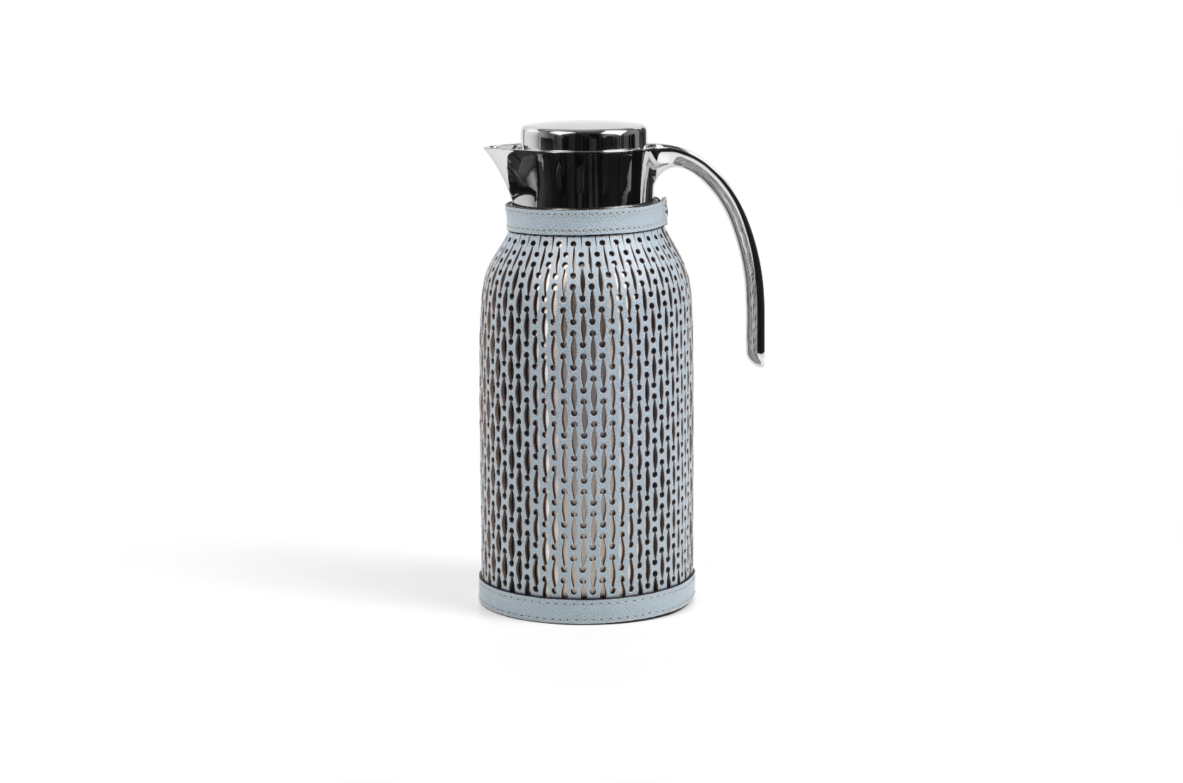 Diana Thermal Carafe by Pinetti | Steel carafe with removable leather cover. Keeps liquids hot for 6 hours and cold for 24 hours. | Tableware and Drinkware | 2Jour Concierge, your luxury lifestyle shop