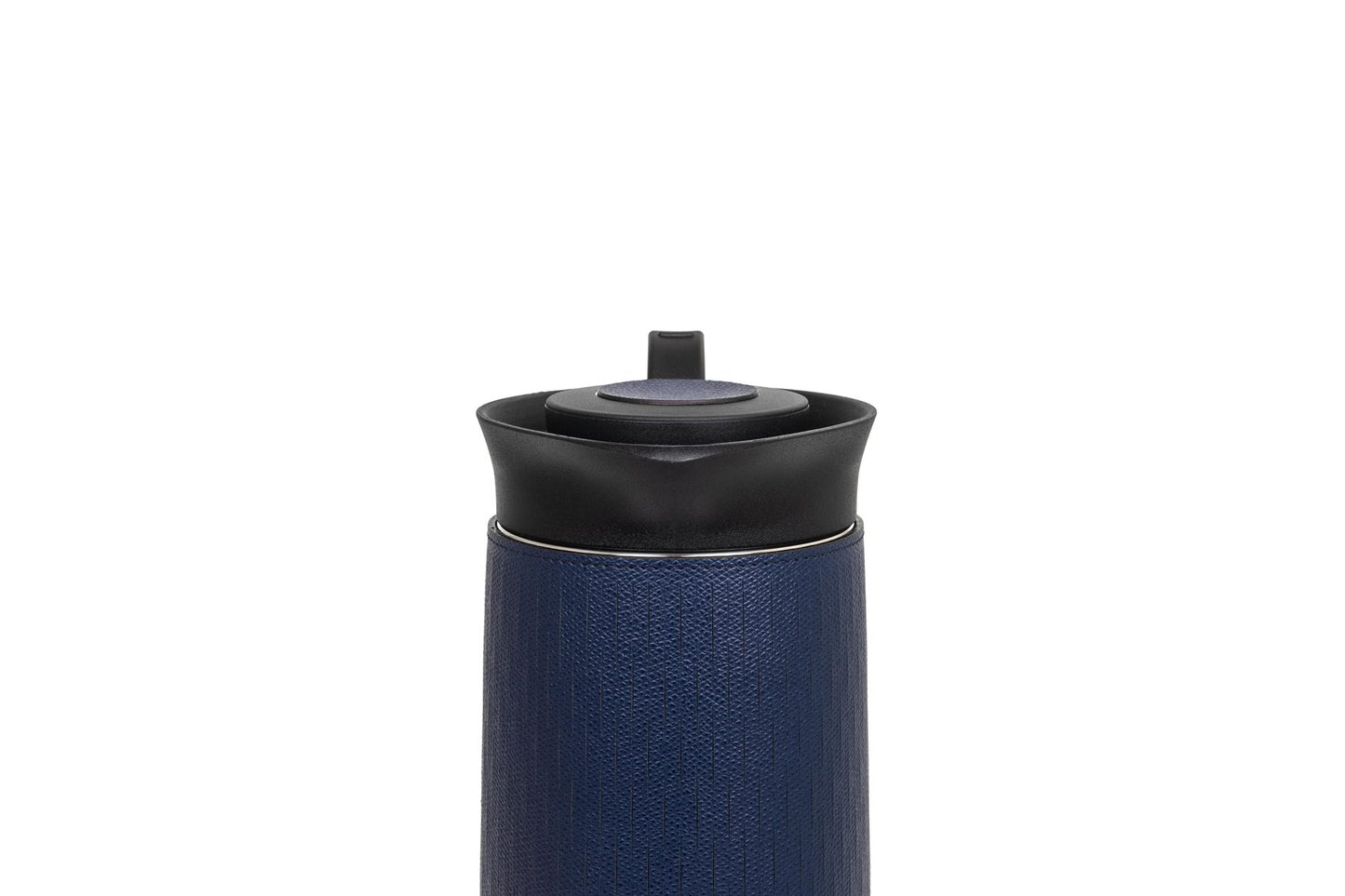 Pinetti Mocha Thermal Carafe | Glass interior with removable leather cover | Keeps beverages hot for 6 hours and cold for 12 hours | Barware and Serveware | 2Jour Concierge, your luxury lifestyle shop