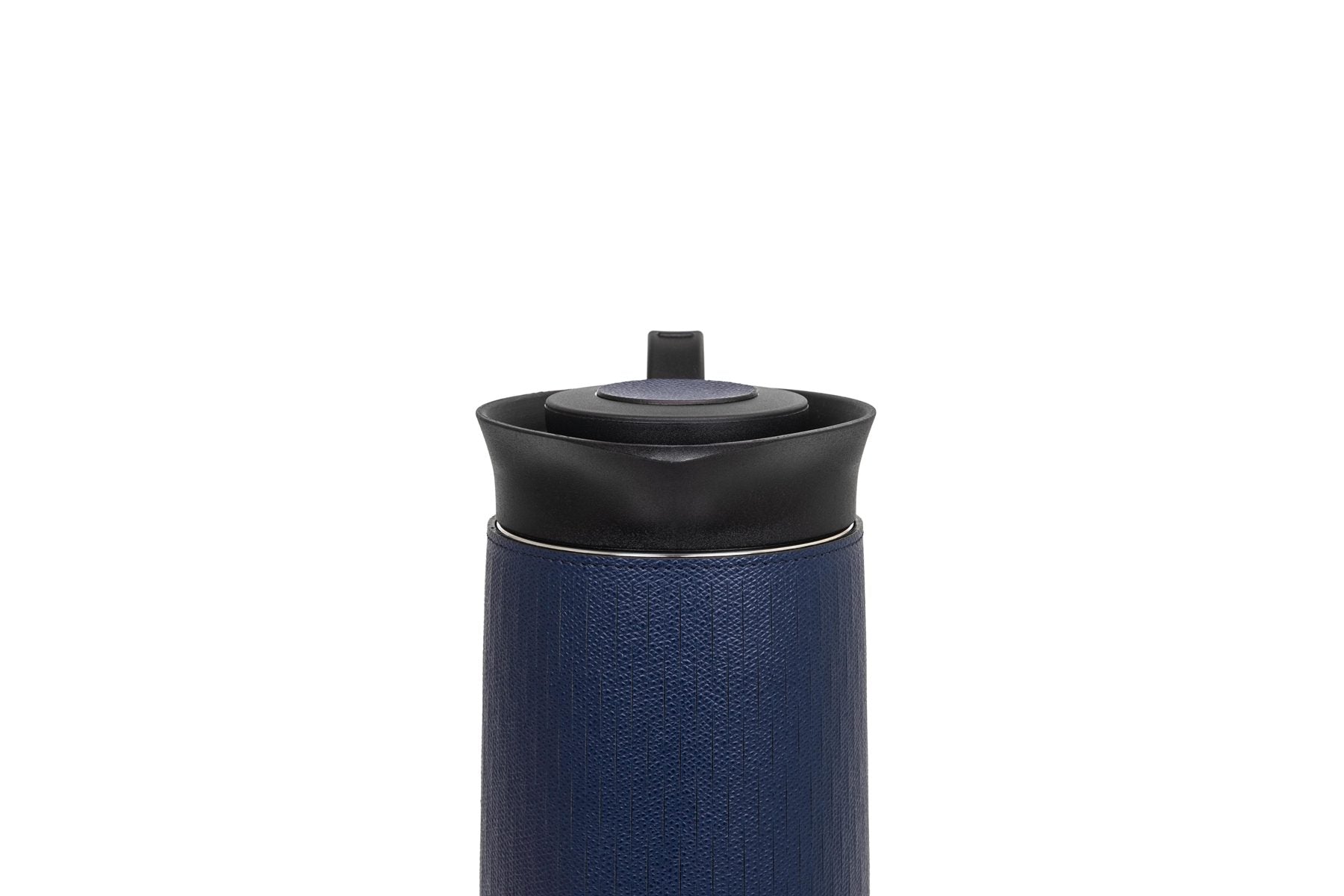 Pinetti Mocha Thermal Carafe | Glass interior with removable leather cover | Keeps beverages hot for 6 hours and cold for 12 hours | Barware and Serveware | 2Jour Concierge, your luxury lifestyle shop