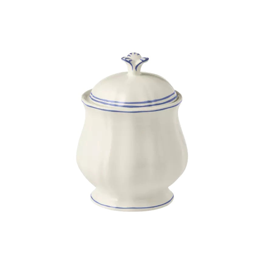 Gien Les Filets | Creamer: Fine earthenware with hand-painted rim and smooth, glazed finish, ideal for milk or cream at your tea or coffee setting | Tableware & Serveware / Creamers & Pitchers | 2Jour Concierge, your luxury lifestyle shop