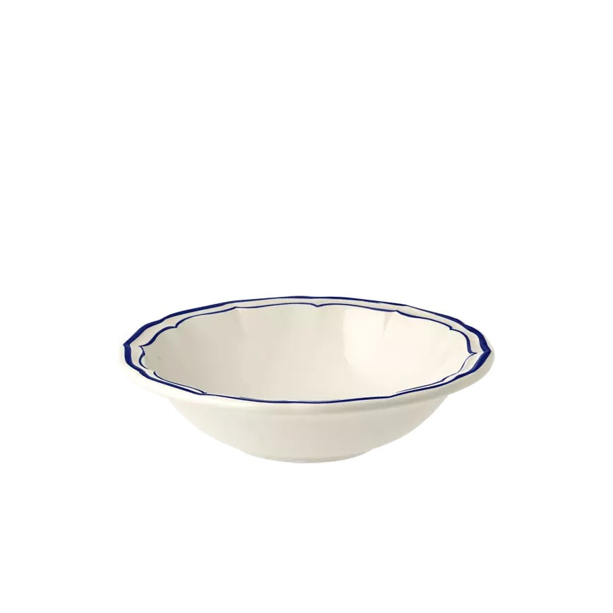 Gien Les Filets | Cereal Bowl: Fine earthenware with hand-painted rim and smooth, glazed finish, ideal for breakfast, fruit, or light fare | Tableware & Serveware / Bowls & Cereal Bowls | 2Jour Concierge, your luxury lifestyle shop