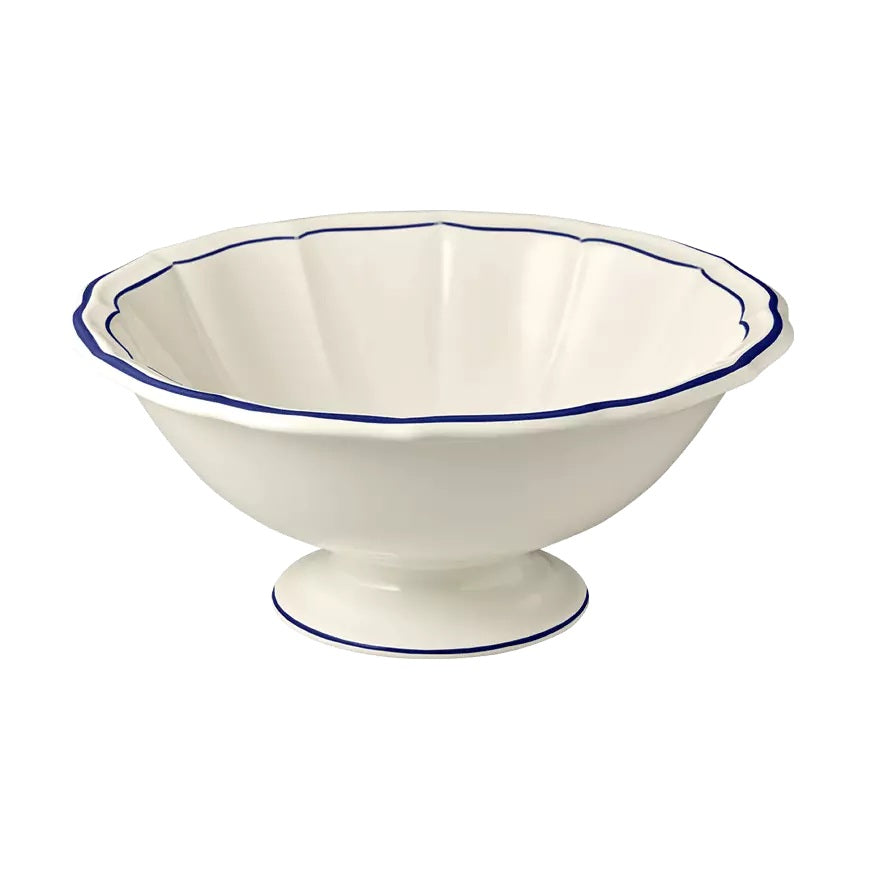 Gien Les Filets | Open Vegetable Bowl: Fine earthenware with hand-painted rim and smooth, glazed finish, ideal for serving vegetables, sides, or salads | Tableware & Serveware / Serving Bowls | 2Jour Concierge, your luxury lifestyle shop