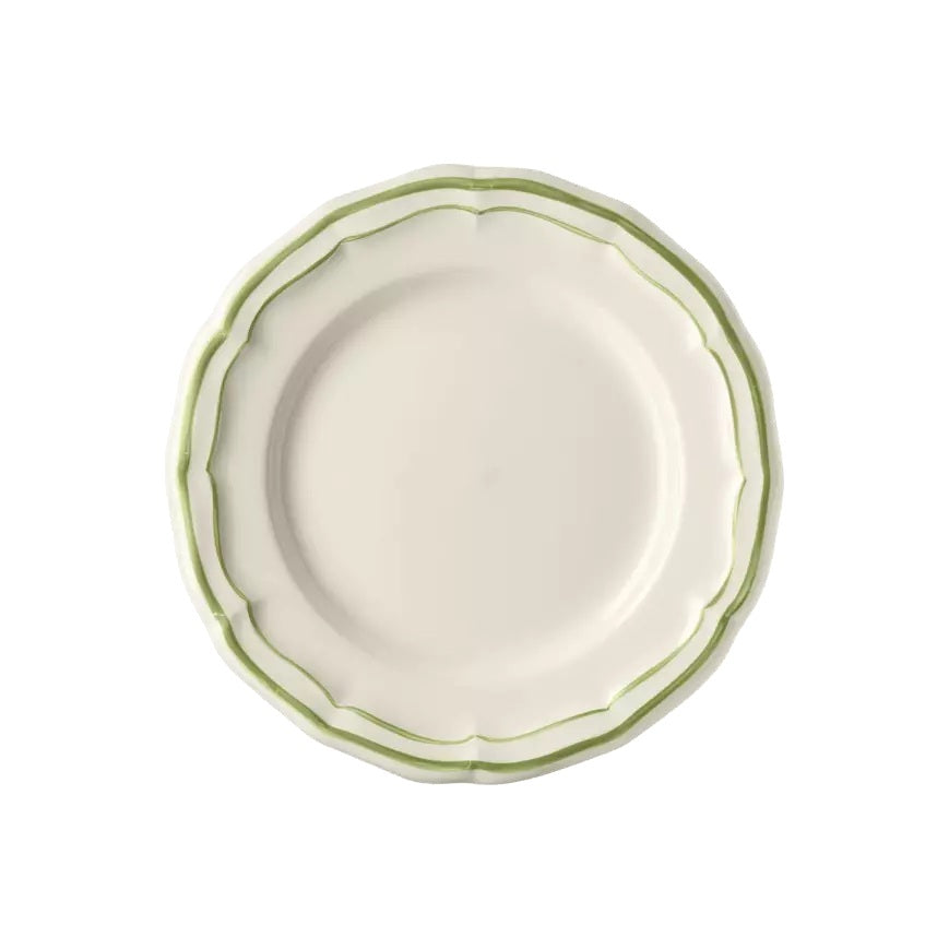 Gien Les Filets | Canape Plate: Fine earthenware with hand-painted rim and smooth, glazed finish, perfect for hors d’oeuvres or cocktail bites | Tableware & Serveware / Plates | 2Jour Concierge, your luxury lifestyle shop