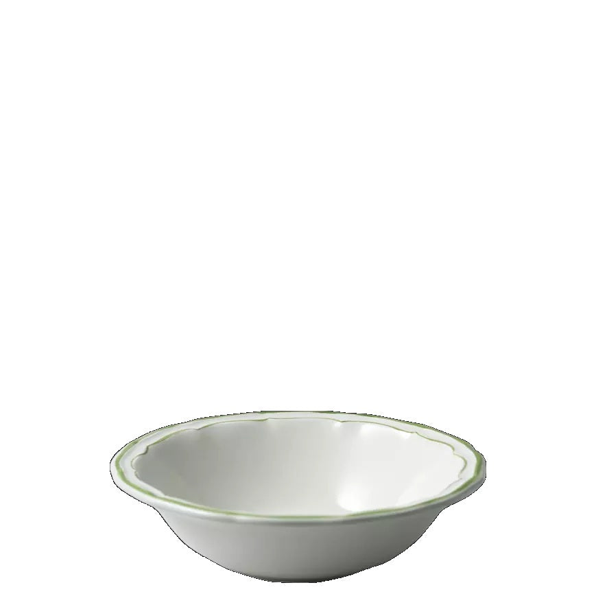 Les Filets Earthenware Cereal Bowl with Hand-Painted Rim