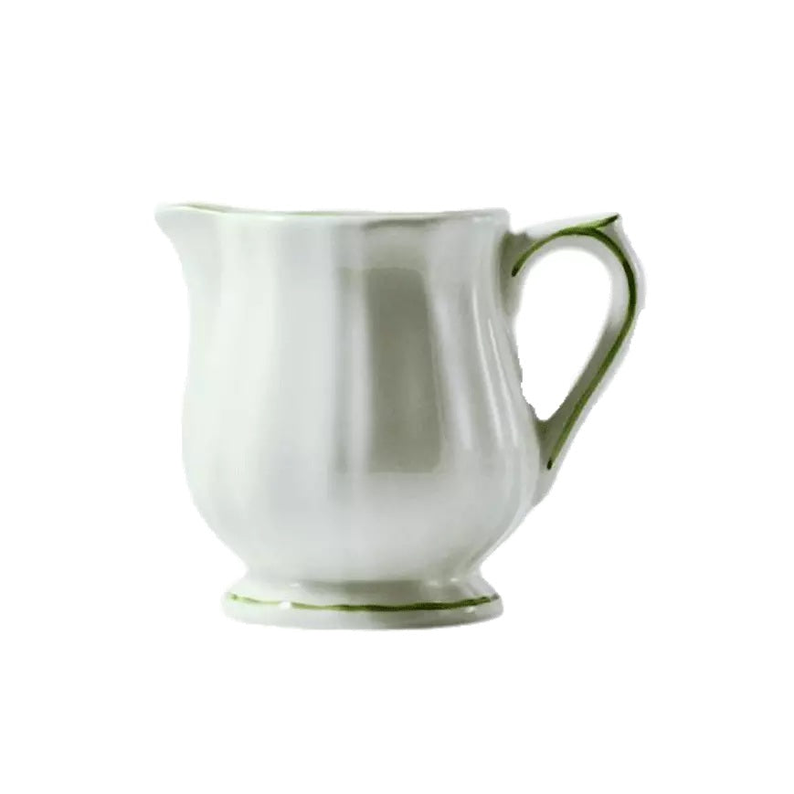 Gien Les Filets | Creamer: Fine earthenware with hand-painted rim and smooth, glazed finish, ideal for milk or cream at your tea or coffee setting | Tableware & Serveware / Creamers & Pitchers | 2Jour Concierge, your luxury lifestyle shop