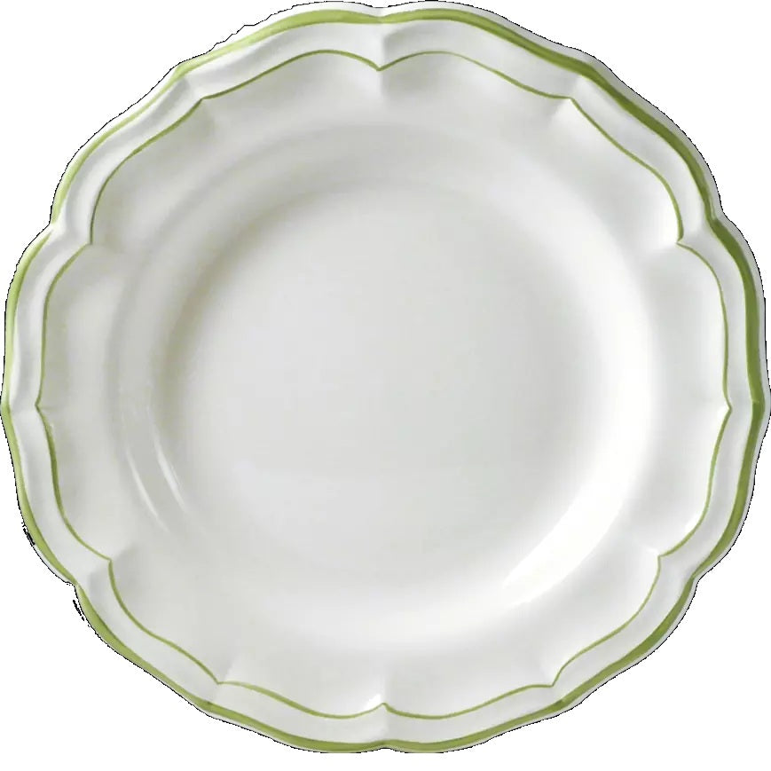 Gien Les Filets | Deep Round Dish: Fine earthenware with hand-painted rim and smooth, glazed finish, ideal for generous salads, pasta, or shared mains | Tableware & Serveware / Serving Dishes & Platters | 2Jour Concierge, your luxury lifestyle shop
