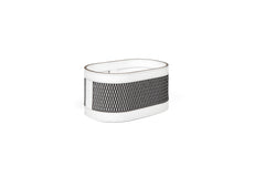 Nadia Regenerated Leather Washcloth Holder with Fabric Exterior