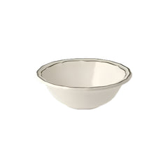 Les Filets Earthenware Cereal Bowl with Hand-Painted Rim