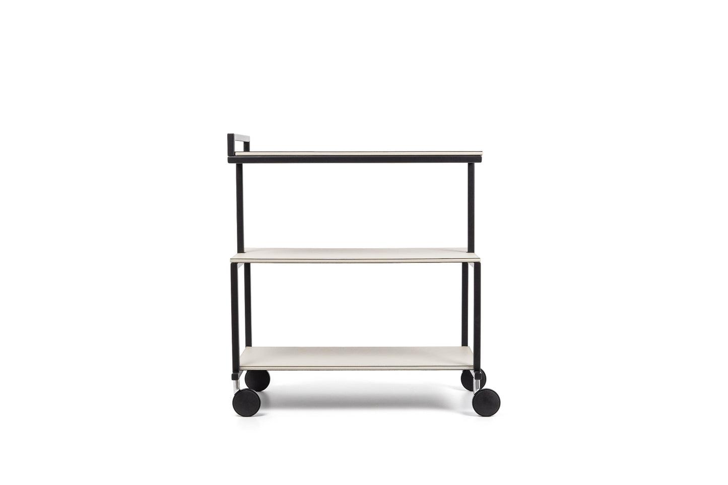Albert Serving Trolley by Pinetti | Burnished metal structure | Floors and details in leather | Home Decor and Furniture | 2Jour Concierge, your luxury lifestyle shop