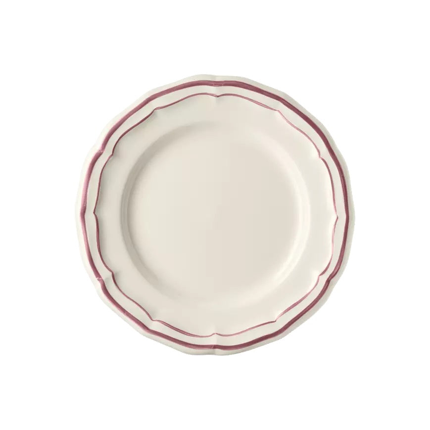 Gien Les Filets | Canape Plate: Fine earthenware with hand-painted rim and smooth, glazed finish, perfect for hors d’oeuvres or cocktail bites | Tableware & Serveware / Plates | 2Jour Concierge, your luxury lifestyle shop