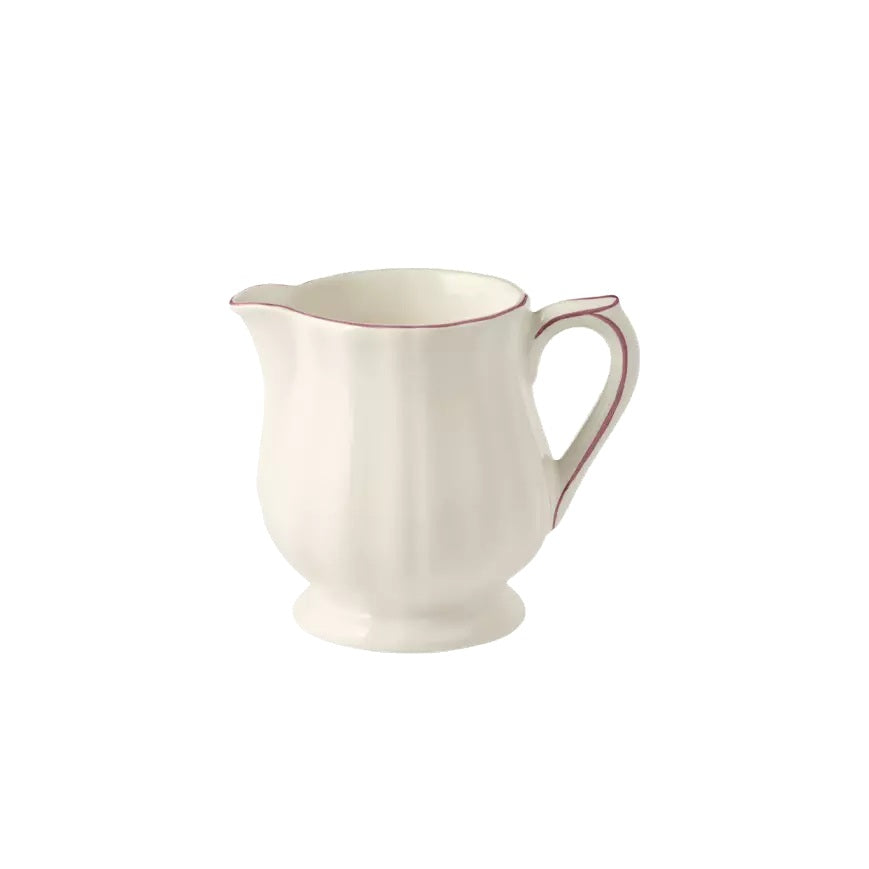 Gien Les Filets | Creamer: Fine earthenware with hand-painted rim and smooth, glazed finish, ideal for milk or cream at your tea or coffee setting | Tableware & Serveware / Creamers & Pitchers | 2Jour Concierge, your luxury lifestyle shop