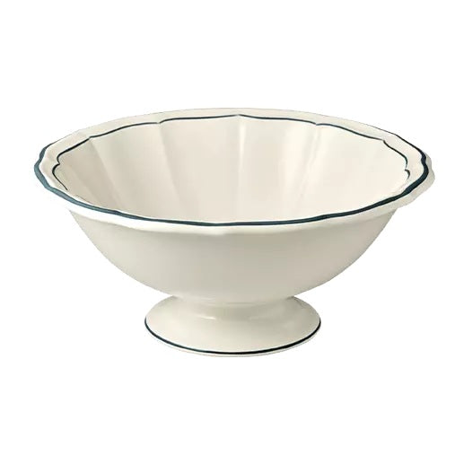Gien Les Filets | Open Vegetable Bowl: Fine earthenware with hand-painted rim and smooth, glazed finish, ideal for serving vegetables, sides, or salads | Tableware & Serveware / Serving Bowls | 2Jour Concierge, your luxury lifestyle shop
