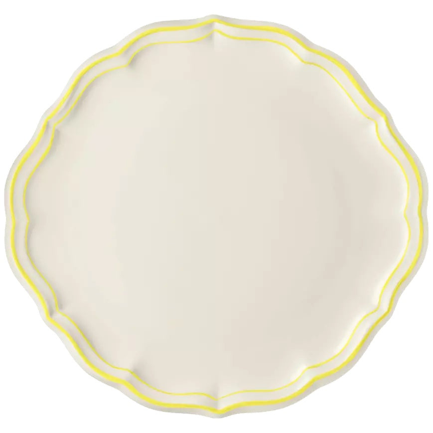 Gien Les Filets | Cake Platter: Fine earthenware with hand-painted rim and smooth, glazed finish, perfect for serving cakes, pastries, or desserts with elegance | Tableware & Serveware / Serving Dishes & Platters | 2Jour Concierge, your luxury lifestyle shop