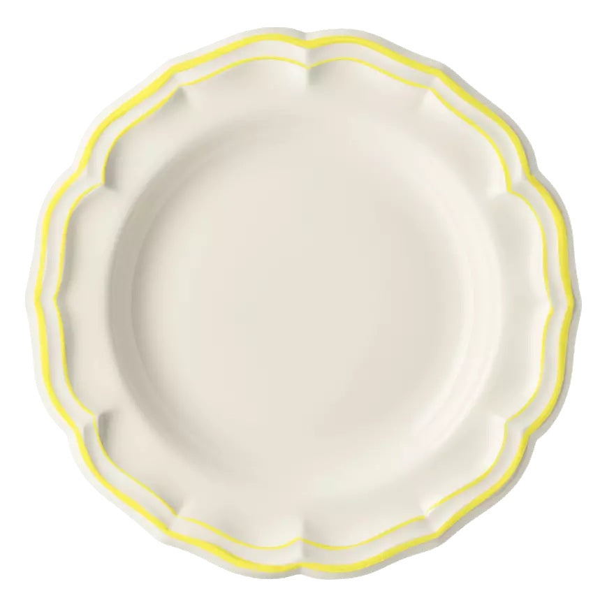 Gien Les Filets | Deep Round Dish: Fine earthenware with hand-painted rim and smooth, glazed finish, ideal for generous salads, pasta, or shared mains | Tableware & Serveware / Serving Dishes & Platters | 2Jour Concierge, your luxury lifestyle shop