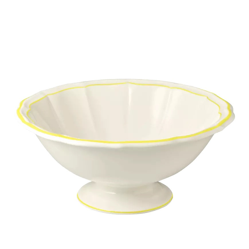 Gien Les Filets | Open Vegetable Bowl: Fine earthenware with hand-painted rim and smooth, glazed finish, ideal for serving vegetables, sides, or salads | Tableware & Serveware / Serving Bowls | 2Jour Concierge, your luxury lifestyle shop