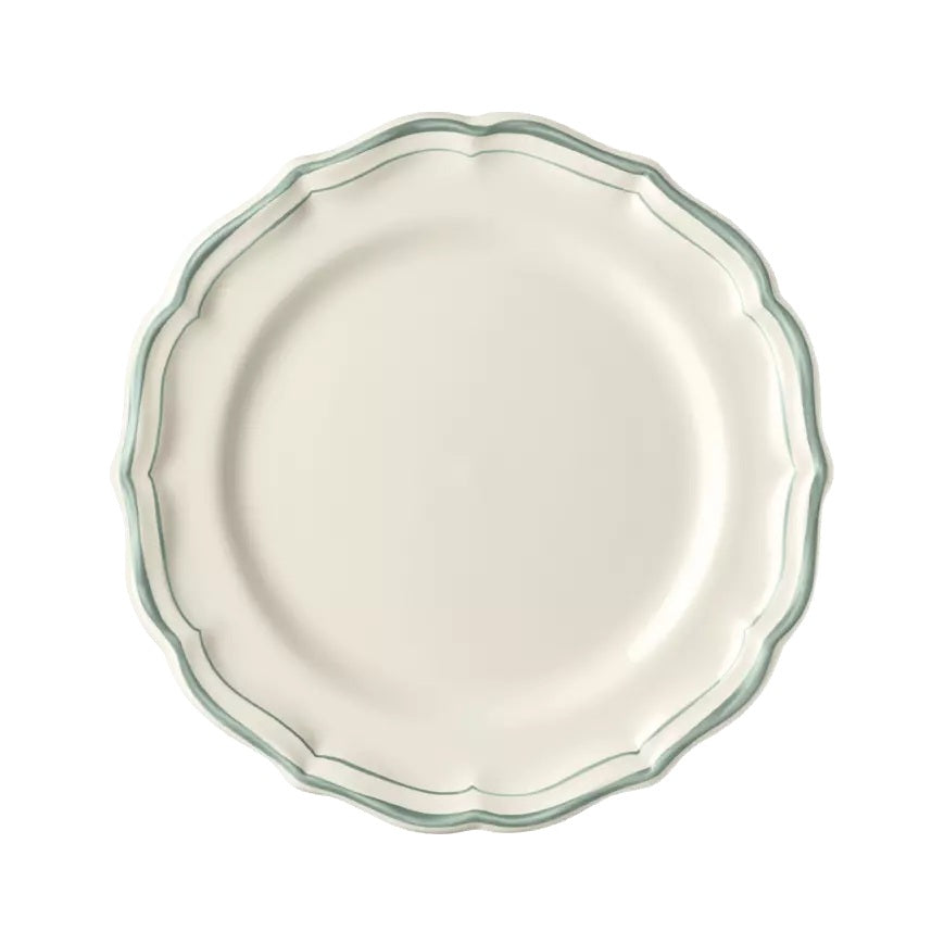 Gien Les Filets | Dessert Plate: Fine earthenware with hand-painted rim and smooth, glazed finish, ideal for elegantly presenting sweets or small bites | Tableware & Serveware / Plates | 2Jour Concierge, your luxury lifestyle shop